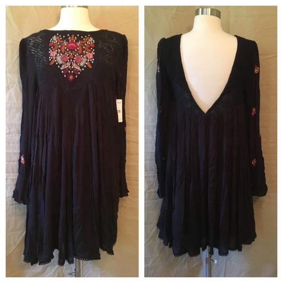Free People Moya Mojave Embroidered Peasant Dress - Picture 2 of 8